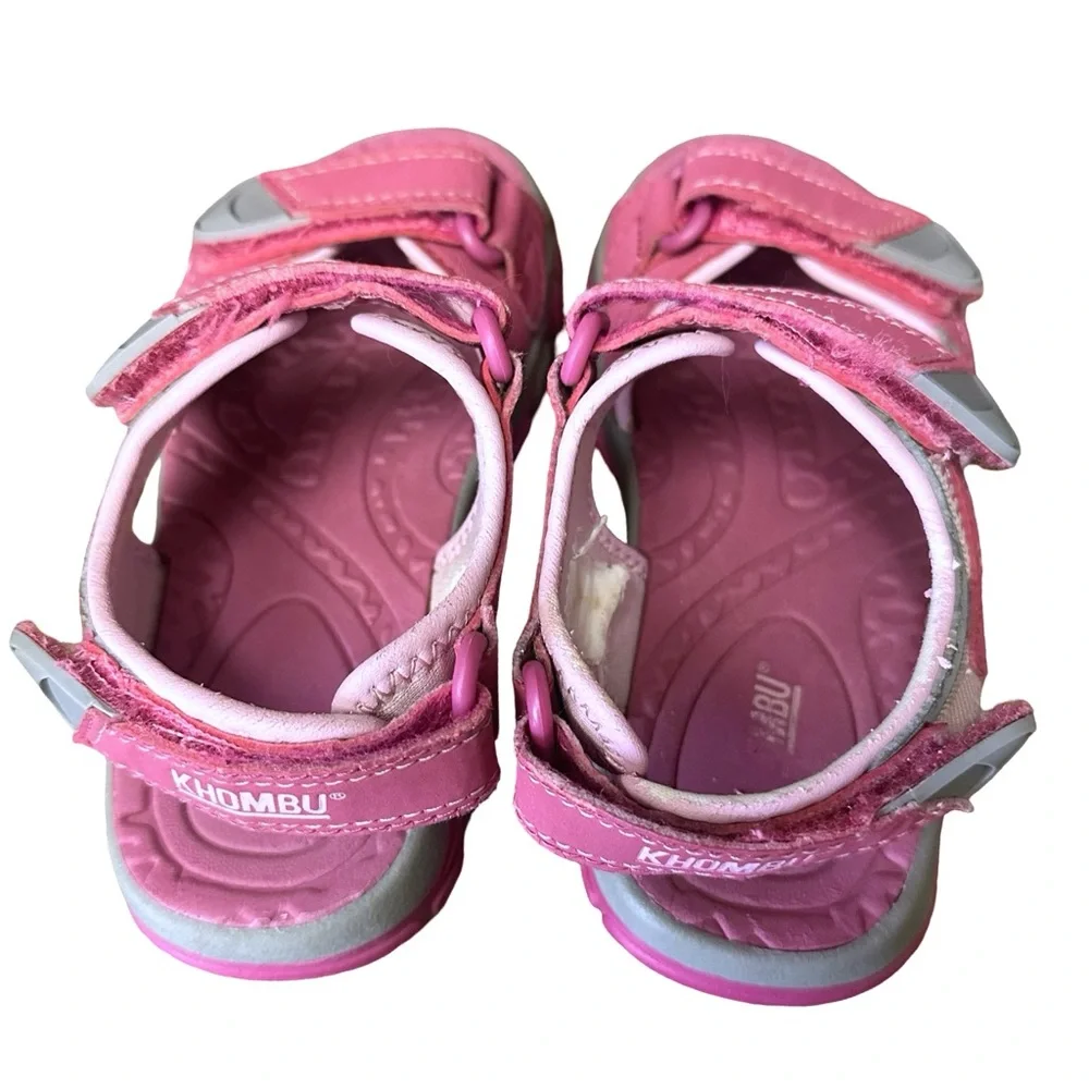 Khombu Kids Girls River Sandals with Adjustable Strap Pink Size 12 walking play